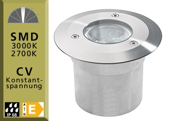 OPTALE BL hohes Gehäuse IP54/IP68 lichtstrahlgerichtet 10°, überfahrbar 20385